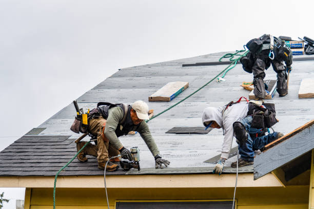 Professional Roof Installation technician working in Croton, OH